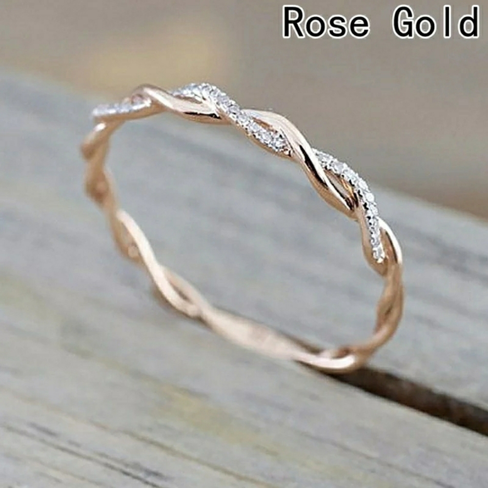New Rose Gold Braid Ring - Picture 3 of 5